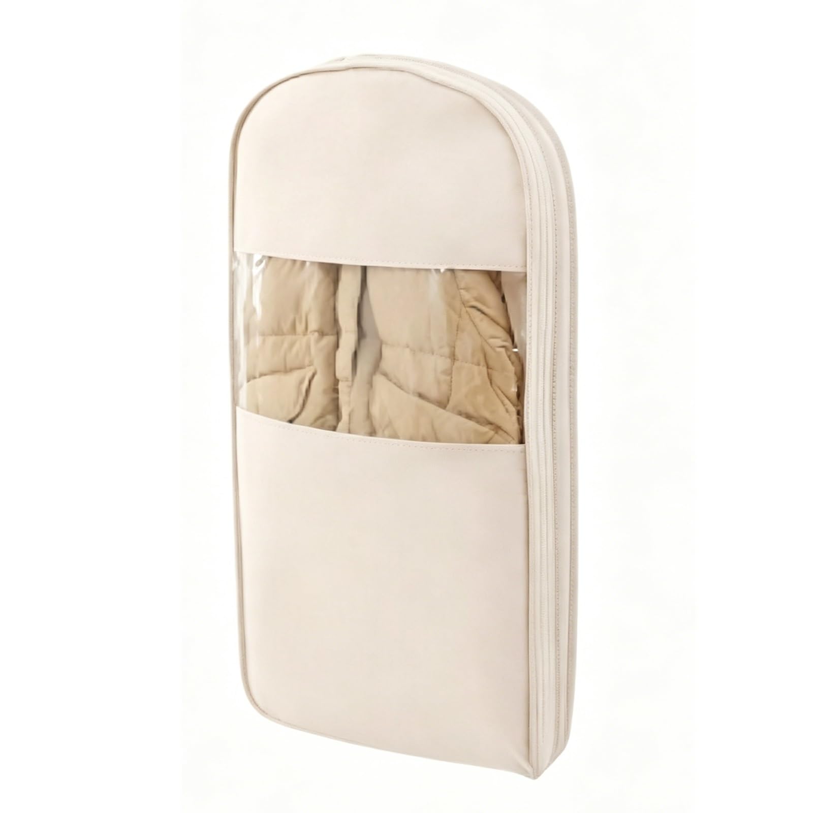 Clothes Bags for Storage Hanging, Compression Clothes Cover for Down Jackets, Garment Covers Stores Coats and Leather Jacket(White,58 * 15 * 110cm/23 * 6 * 43in)