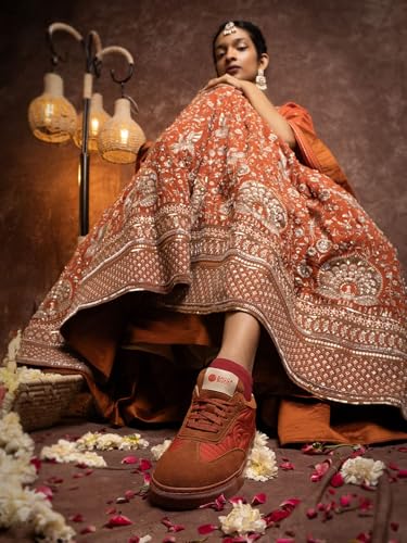 Image of Bacca Bucci Women RANGREZA Ethnic Sneakers for Indian Festive & Ethnic Wear