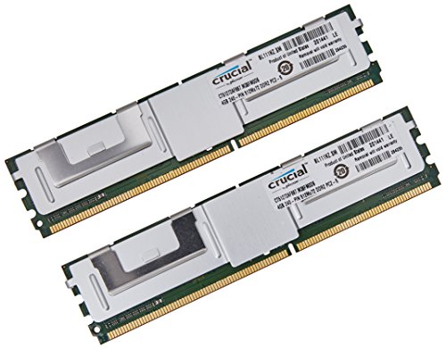 Crucial 8Gb Kit (4Gbx2) Ddr2-667Mhz (Pc2-5300) Cl5 Fully Buffered Ecc Fbdimm Server Memory Ct2Kit51272Af667 / Ct2Cp51272Af667 #TOP15