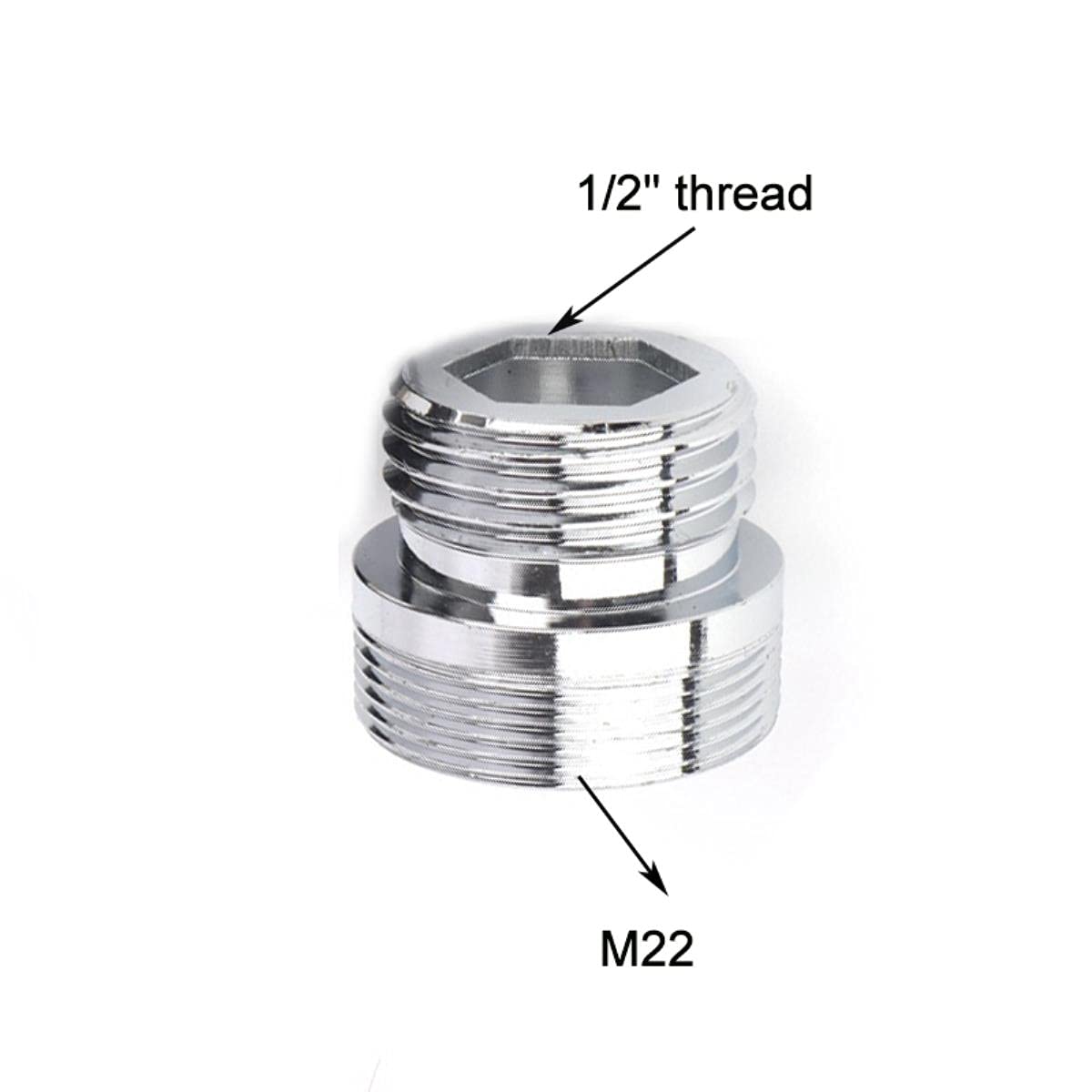 Adaptateur Robinet M22-M24 Ou M22-F24 En Acier Inox – Raccord Rapide Pour Purificateur Eau, Machine à Laver, Jardin