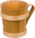 Holzart: Süßkirsche, Eiche Gravidus historischer Bierkrug aus Holz, 500 ml