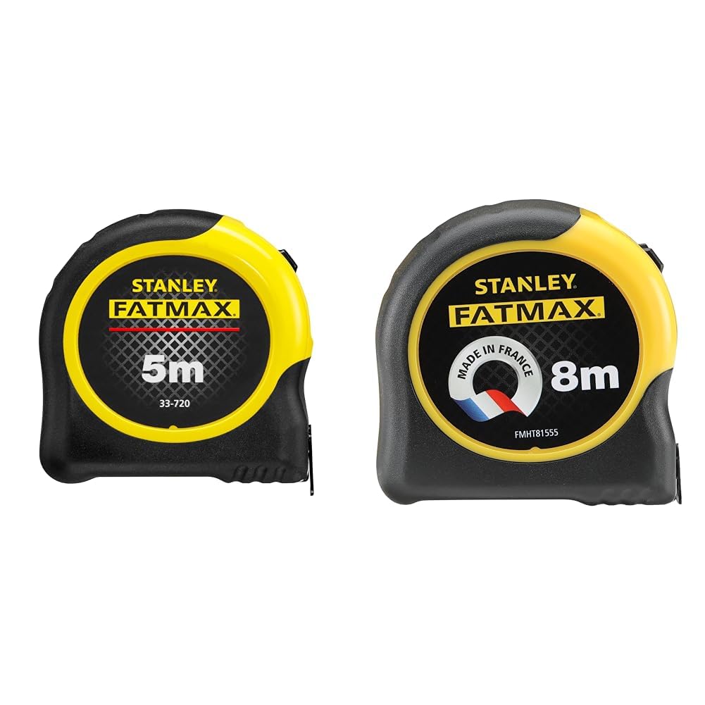 STANLEY FATMAX Mètre à Ruban 5 M - Revêtement Blade Armor - Ruban Ultra Épais - Plus Résistant & Fmht81555-0 mètre mesureur - Gamme Fatmax - Fabriqués en France - Revêtement Blade Armor
