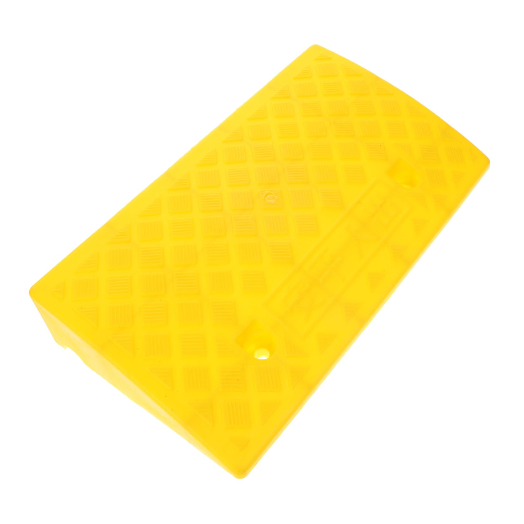 Rampa De Bordillo De Plástico Antideslizante Portátil 50x27x9 Cm Amarilla para Coches y Escaleras Uso Exterior Versátil Movilidad y Acceso Seguro