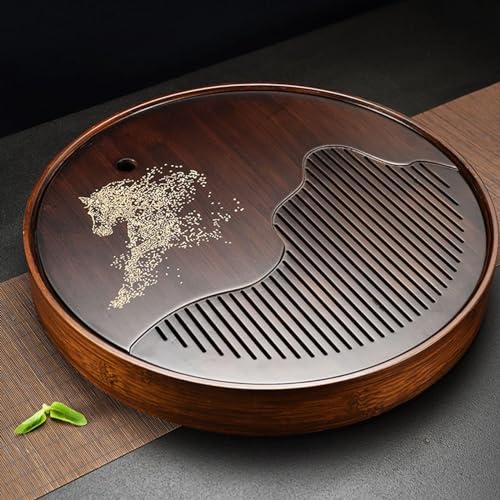 Mini vassoio da portata in bambù per la decorazione della casa e per servire il tè, ideale per uso decorativo