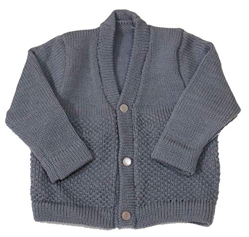 Image of Born Baby Woolen Sweater (3 Piece - 1 Sweater, 1 Cap, 1 Pair of Socks)| (Small 0-6 Months, Large 6-18 Months)