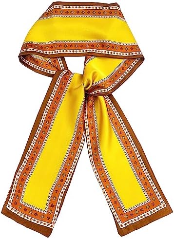 Roizsx fashion satin scarf for hair beach head wraps neck scarves for women lightweight handbag accessories