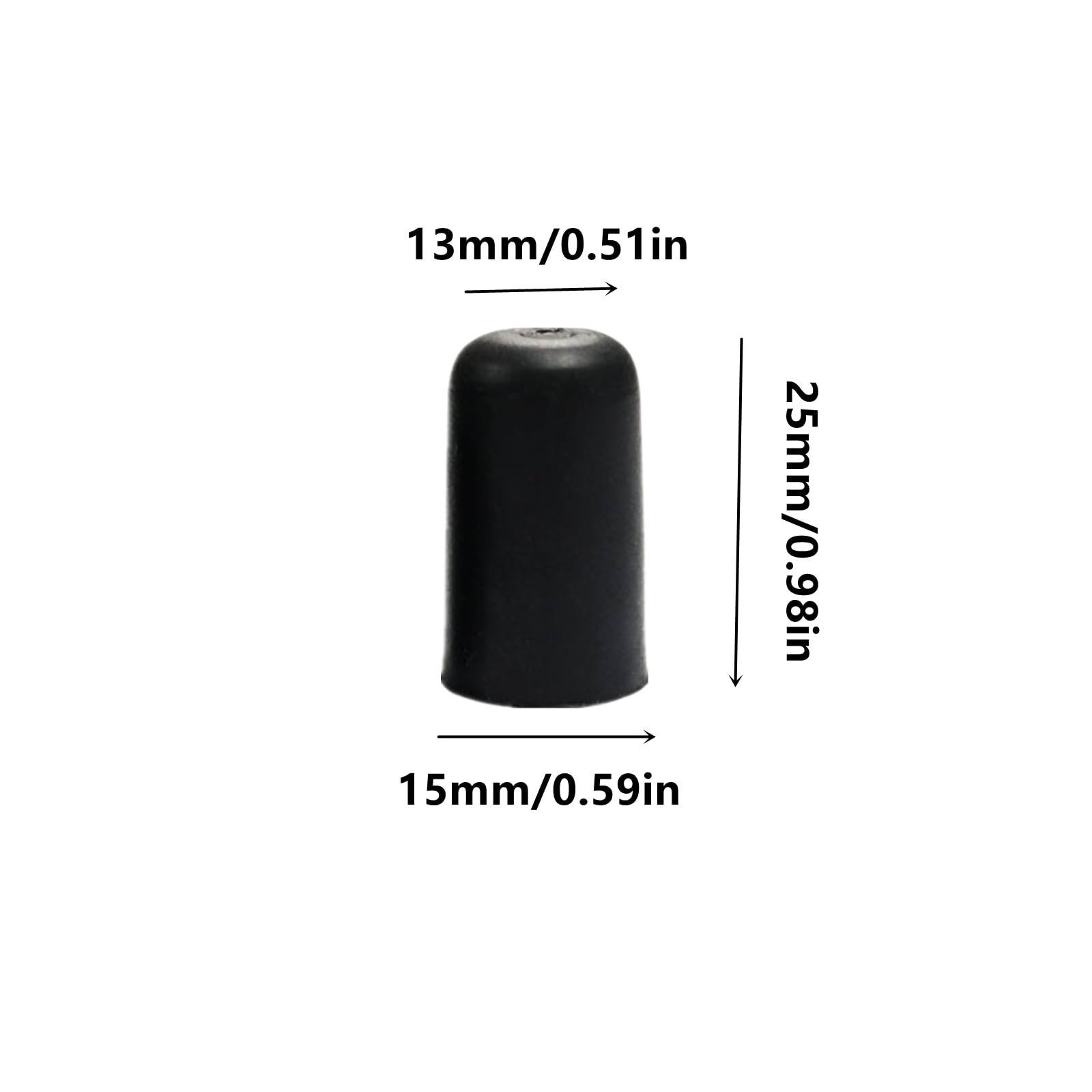 6Pcs Cello Endpin Stopper Reliable Cello Rock Stopper Non-Slip Rubber Tip for Practice & Performance(Black) - Image 2