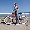 Tracer Avalon Beach Cruiser Bike for Adults, 26/29 Inch Wheels, 3.0/4.0 Fat Tire,1/7 Speed, Complete Cruiser Bike. (1 Speed Red, 26''x3.0 Tire) #5