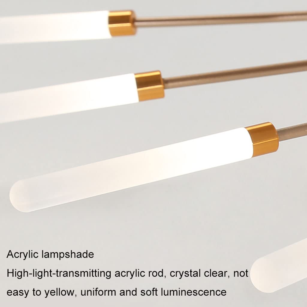 Plafoniera Moderna Lampada Da Soffitto A LED Fuochi D'artificio Design Lampadario Creatività Camera Da Letto Soggiorno Lampada Da Parete Reception Ufficio Illuminazione Per Interni (Gold,42 heads)