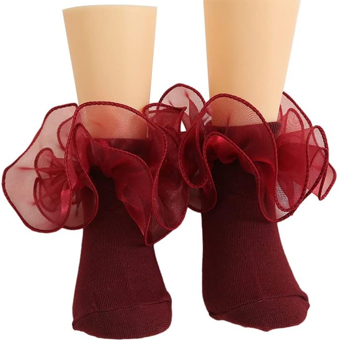 Toptim Newborn Baby-girls Socks and Bow Infant Toddler Ankle Socks - Image 2