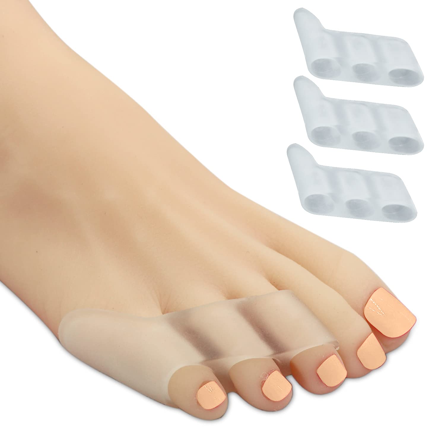 Buy Zinyakon Gel 10 Pack of Little Toe Separators, Triple Small Toe