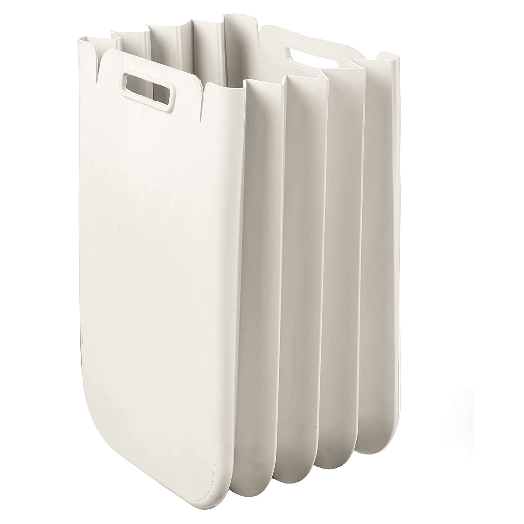 Set di 4 contenitori multiuso pieghevole da 25 litri c/uno (100 l totali), in plastica riciclata, 45 x 30 cm, colore
