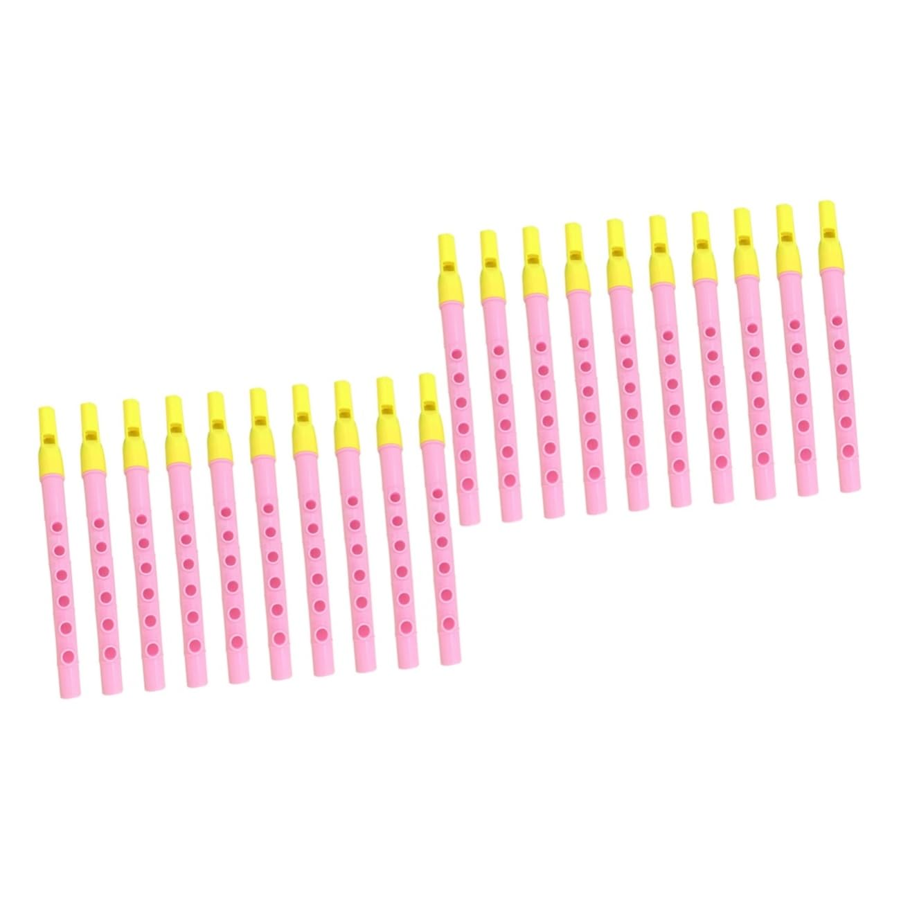 Toddmomy 2sets Professionally Designed Clarinet Boys and Girls Clarinet 6-hole Plastic Toy Music Instrument 10pcs*2 Random Color