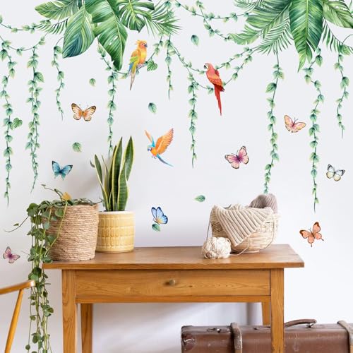 Vinilos decorativos colgantes 3D plantas verdes miniatura 4