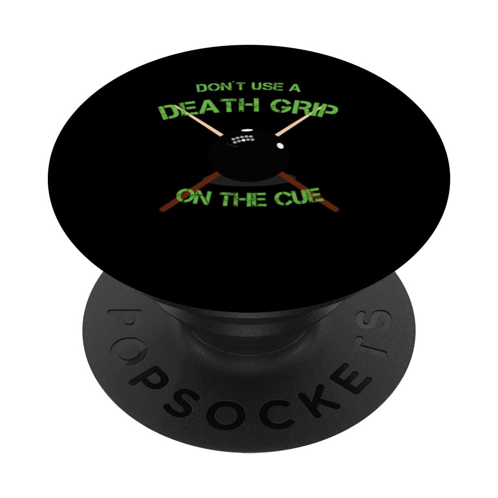 8 ball pool accessories adults dont use a death grip snooker PopSockets Swappable PopGrip, Black
