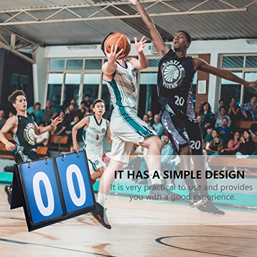 Placar de pontuação BESPORTBLE, flipper basquete, placar, portátil, de 2 dígitos, para esportes, jog