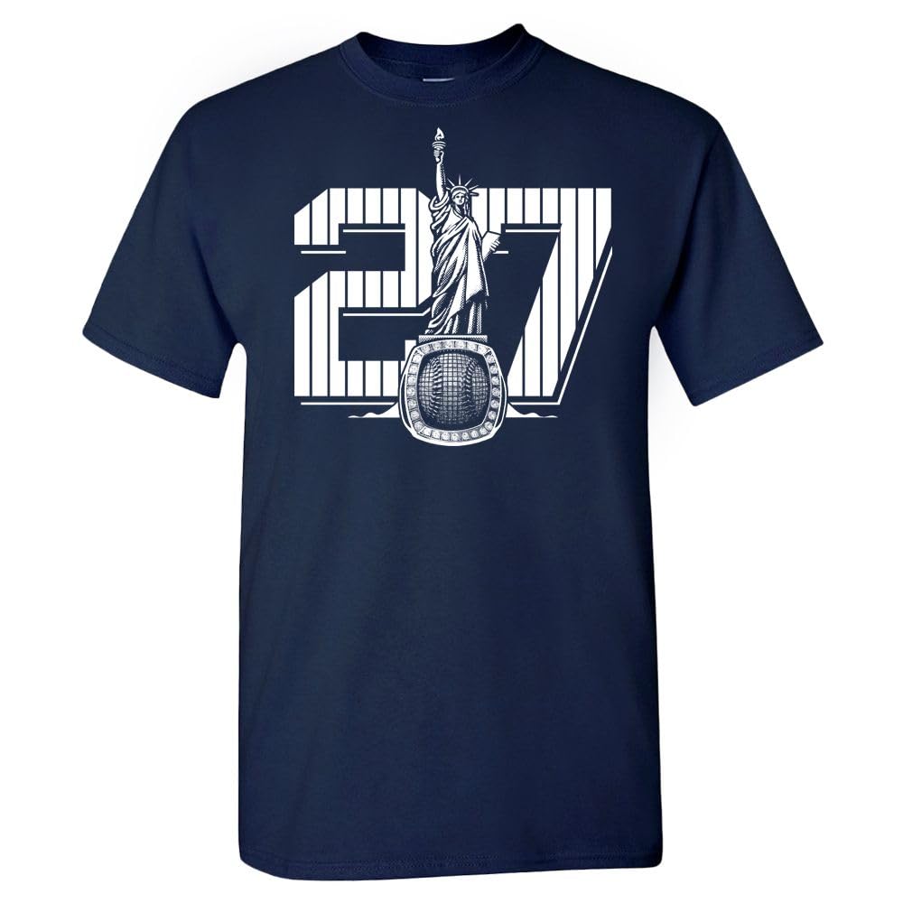 New York 27 Rings Men's T-Shirt for Baseball Fans