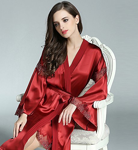 LSHARON-Ensemble-de-pyjama-sexy-en-dentelle-100-soie-de-murier-19-momme-pure-soie