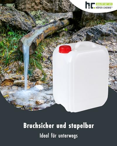 Wasserkanister Set 2x10L von Höfer Chemie für Camping und Reisen