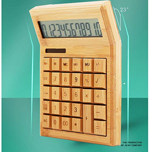 Calcolatrice a 12 cifre a batteria solare da ufficio con doppia alimentazione e ampio display LCD, ideale per uso domestico e ufficio