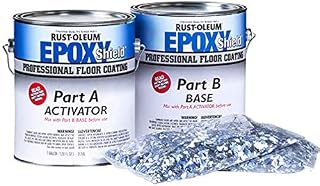 Rust-Oleum 304780 EpoxyShield Professional Floor Coating Kit, Silver Gray