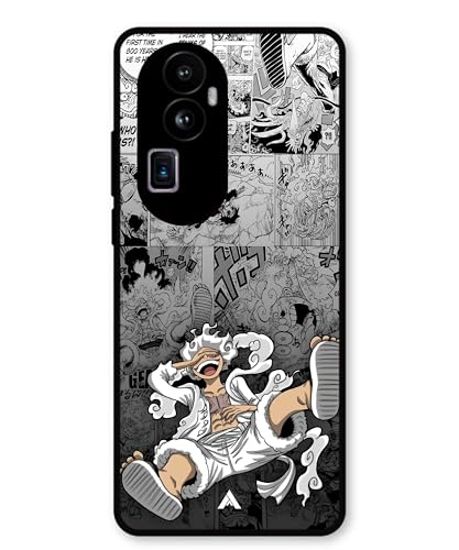 Image of Premium Anime 2 Case for Oppo Reno 10 Pro Plus (Glossy Finish) Soft-Touch Metal TPU Back Cover, Shockproof, Designer, Aesthetic Mobile Phone Case
