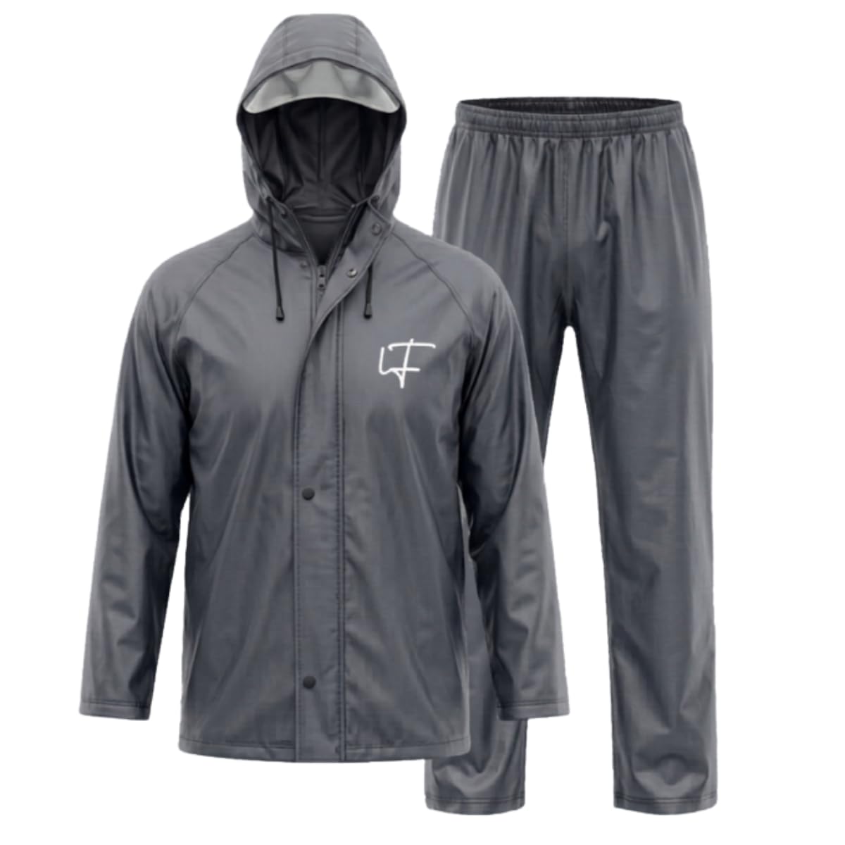 leriya fashion Raincoat for Men Waterproof with Hooded Cap | Lightweight Windproof Rainsuit Jacket for Men Waterproof | 2-Piece Raincoat with Button Closure | Rainwear Ideal for Bike Riding & Travel-picture-23