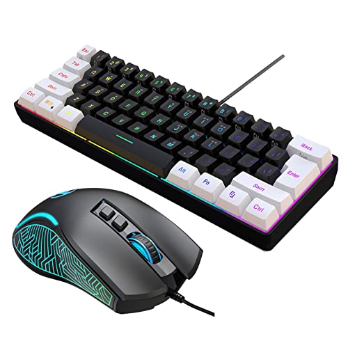 Chusui V700BW+X100 USB Rs[^[ L[{[hу}EX Lbg 61 L[L RGB obNCg + LQ[~O }EX Jt LED Ɩ 4 x DPI Max.3600DPI PC bvgbvp