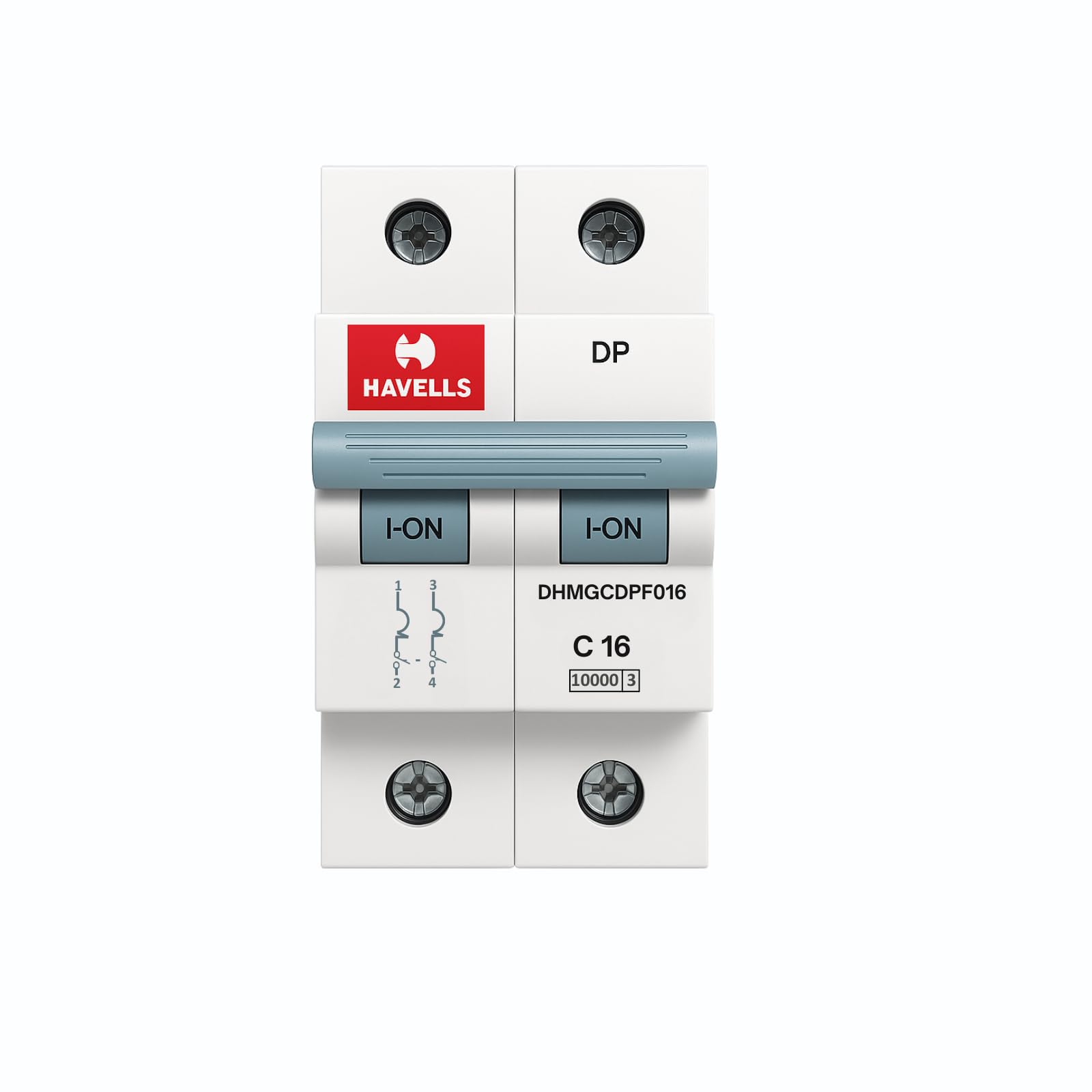 Daystar Solar Havells DHMGCDPF016 AC MCB 16A C Curve – High Efficiency Circuit Breaker with 13 Plates Arc Chamber | Safety Terminals | Low Power Consumption | Fast Trip Mechanism-image-27