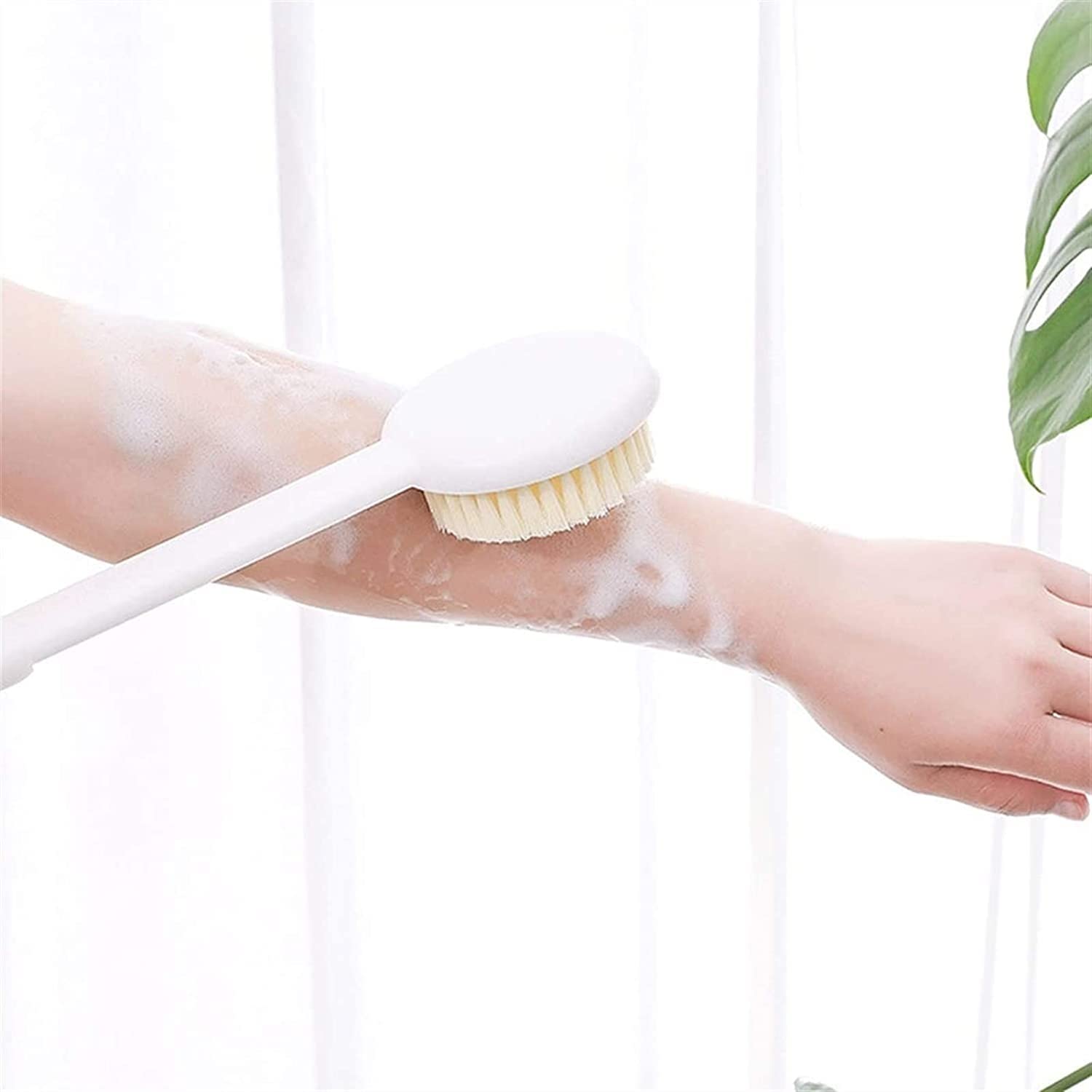 Telescópico Mango Largo Baño Cepillo Cuerpo Soft Scrub Massager Ducha Scrubber Cuerpo Limpieza Cepillo Exfoliación Accesorios de baño