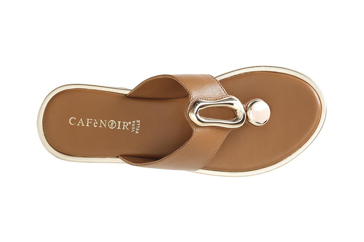 CAFèNOIR - Sandali Infradito In Pelle Con Accessorio, Da Donna
