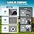 10x20FT Carport Canopy Replacement Cover Heavy Duty Waterproof & UV Protected, All Weather Car Shade Canopy with Ball Bungees (Grey, 10'x20', Frame is not Included)