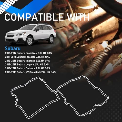 Image of VS50830R Engine Valve Cover Gasket Set with Spark Plug Seals Compatible with 2011-2019 Subaru Crosstrek Forester Impreza Legacy Outback XV Crosstrek Replaces VS50722 VS50814R GS33868