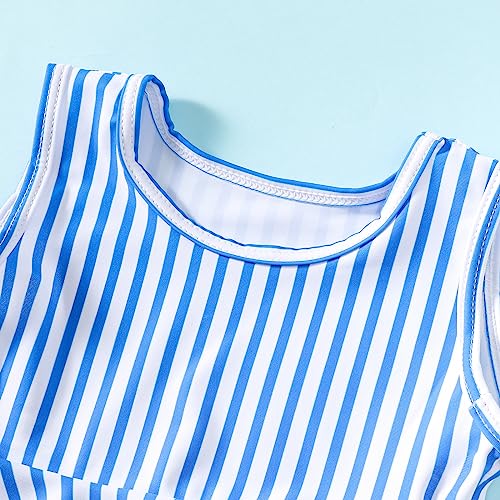 Magic Park 0M-3T Infant Girl Bikini Set Baby Vest Bathing Suit Toddler Girls 3 Piece Swimwear Beach Outfits with Headband3