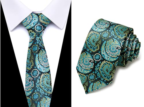 Image of Passabin Tie For Men Necktie Woven Jacquard Neck Ties Set 6 PCS