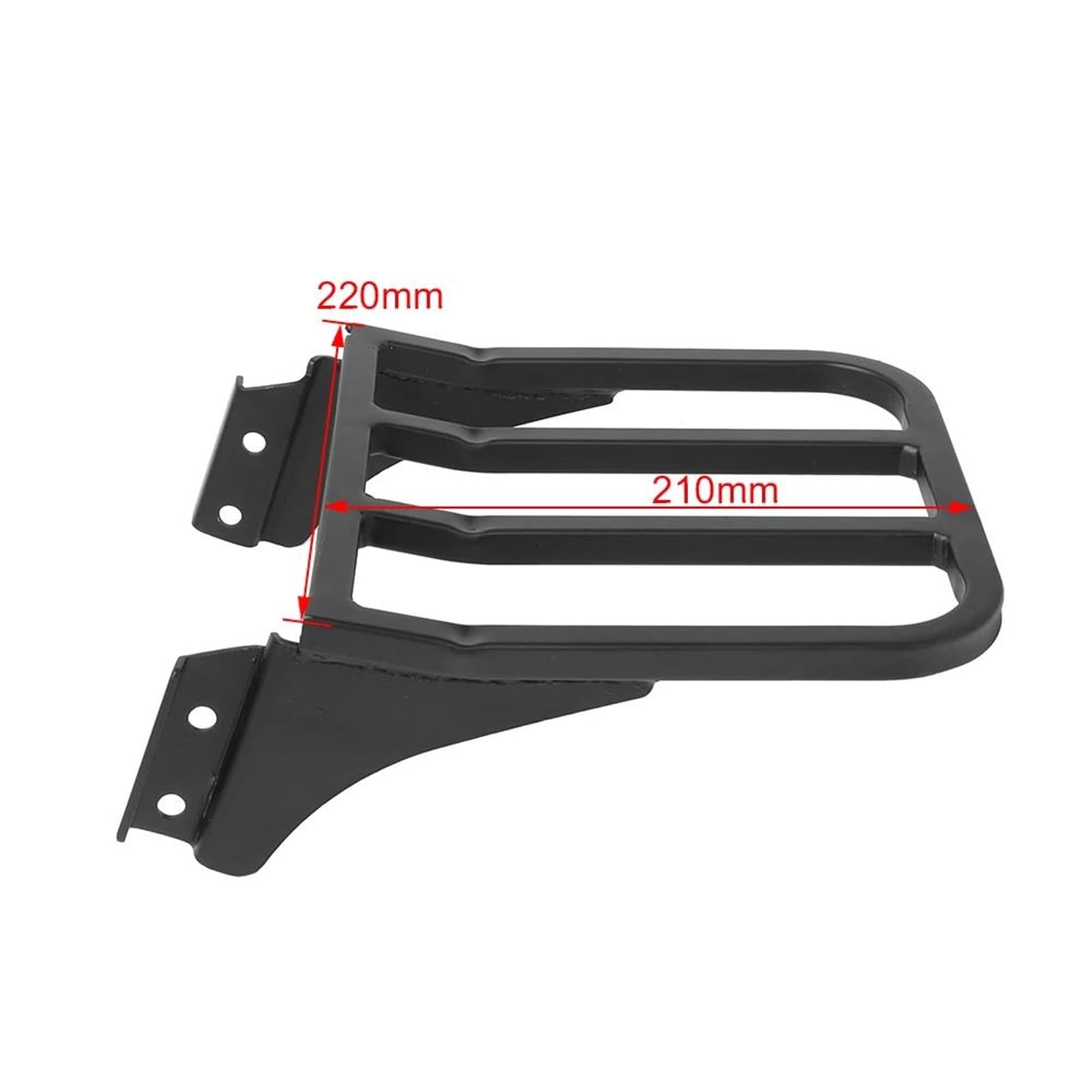 Portaequipajes con Respaldo De Barra Sissy para Motocicleta para Harley Sportster XL883 2004-2017 Dyna Street Bob Low Rider 2006-17 Softail 84-05 Rejillas portaequipaje(Negro)