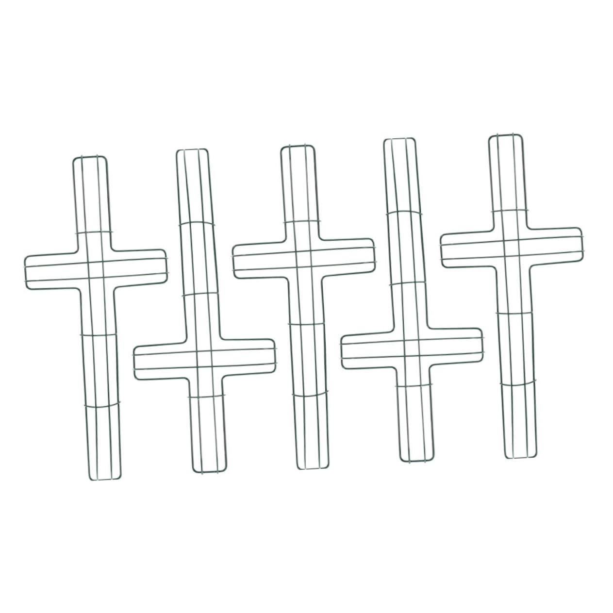 Cadre de couronne croix métal rigide et facile à installer x5