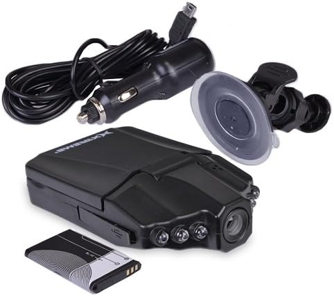 Lecmal on Dash Video, Dash Cam Car DVR Voice Recorders for Cars Supporting TF Card Up to 32 GB with Night Vision (DVR-6D5)