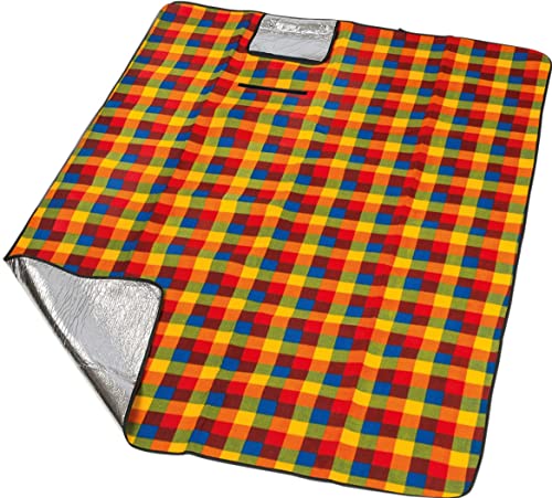 Nappe de pique-nique imperméable Happy People tapis de plage pliable de 175 x 135 cm