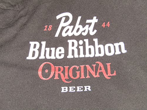Pabst Blue Ribbon 1844 Text Logo Men's Black Sleep Pajama Pants2