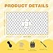 Steel Reinforced Cat Netting for Balcony Anti-Fall Fence Safety Net, Extra Strong Cat Net for Catio Safety Cat Balcony Netting for Pets Cat Proof Screen Pet Net Cat Balcony Protection Barrier10FTx26FT