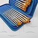 MyArtscape Paint Brushes - 15 Pc Art Brush Set for Watercolor, Acrylic, Oil & Face Painting | Short Handle Artist Paintbrushes with Travel Holder | 1 Year Warranty (Cool Blue)