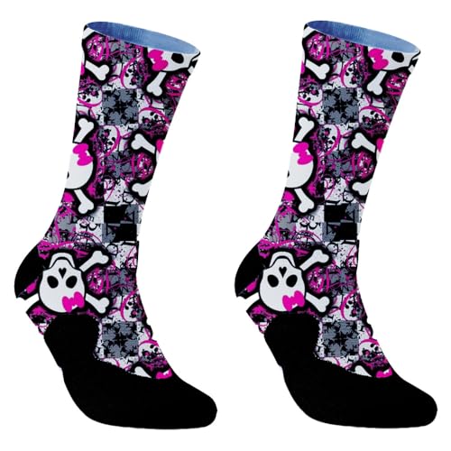 DASZGCB Funny Patterned Crazy Novelty Socks Printed Graffiti Geometric Patterns Fashion Gifts for Men Women(N01B)