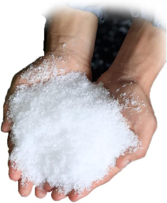 Christmas Fake Snow - Snow Powder Snow Cloth Indoor Snow Decoration - Artificial Snow for Christmas Decoration Under The Christmas Tree (36oz / 1000g) (White Snow Powder)