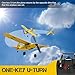 VOLANTEXRC RC Plane Trainer Sport Cub 3CH Remote Control Airplane with Prop Saver, 6-Axis Gyro Stabilizer & 3 Modes to Fly, Radio Controlled Aircraft RTF for Beginners, Kids and Adults (400mm,Yellow)