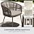 EAST OAK Breezeway Patio Furniture Set, 3-Piece Outside Bistro Set Handwoven Rattan Wicker Chairs with Waterproof Cushions, Tempered Glass Table, Outdoor Conversation Set for Porch, Coffee & Beige