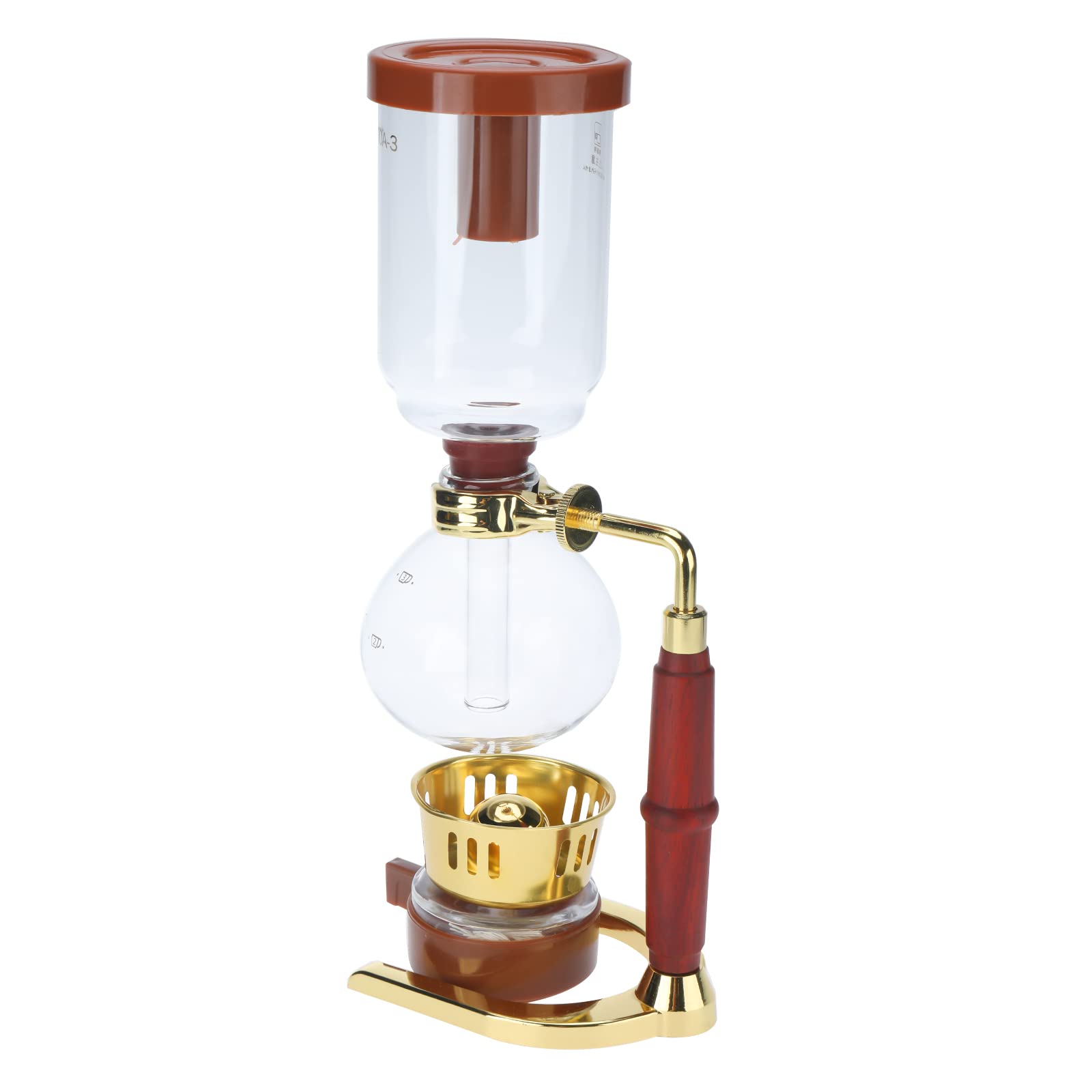 Amarine Made Siphon Coffee Maker, 5-Cup Syphon Tabletop Coffee Siphon Brewer Vacuum Coffee Maker