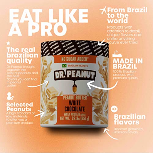 Pasta de Amendoim - 650G Chocolate Branco com Whey Isolado, Dr. Peanut