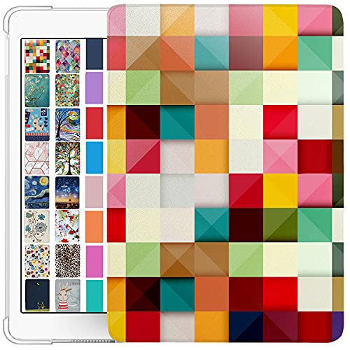 DuraSafe Cases Funda para iPad 6ª 5ª Air 1ª 2ª generación de 9.7 pulgadas [iPad 6 5 Air 1 2] A1893 A1822 A1566 MH2V2B/A MRM52B/A Funda con función atril ajustable impresa con parte trasera de