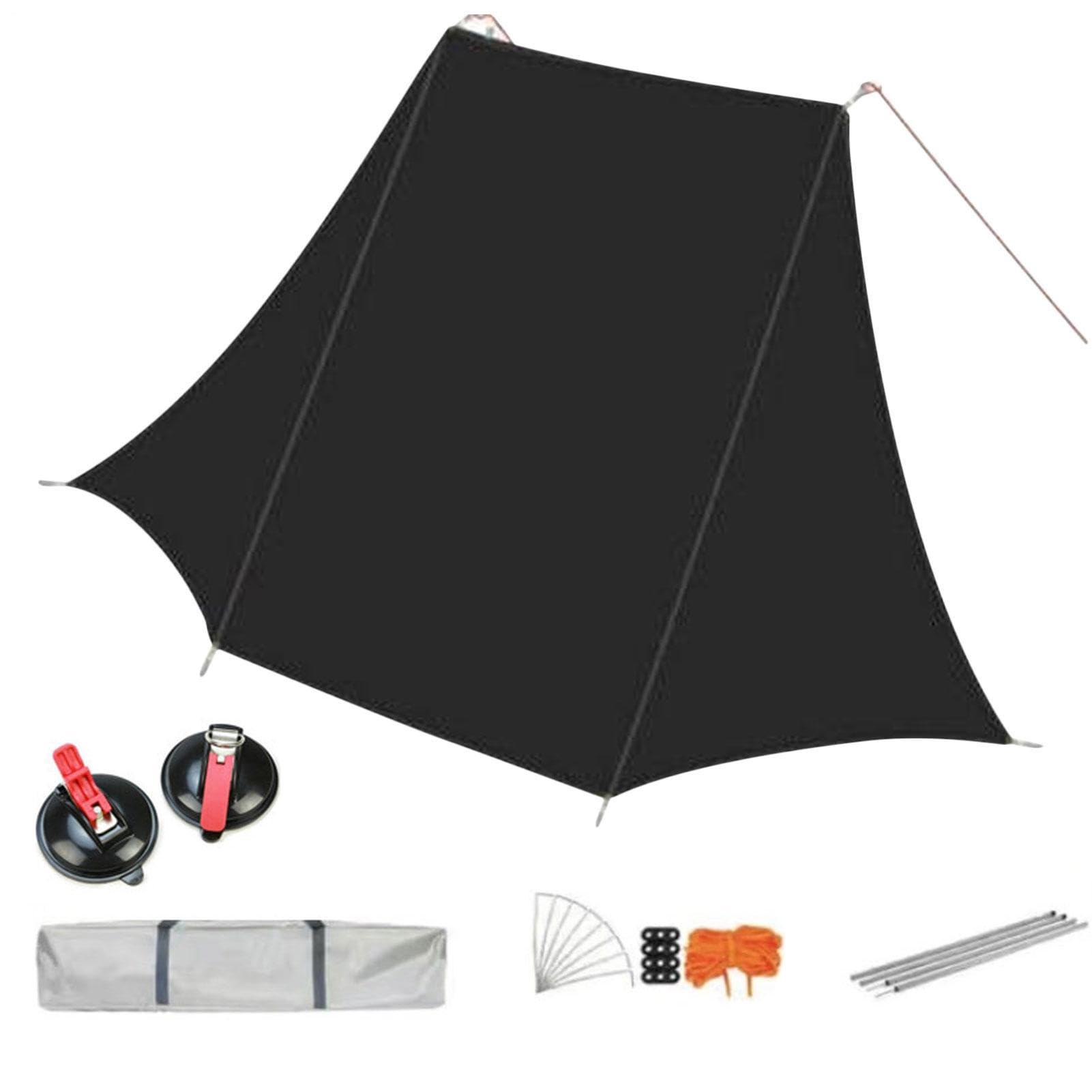 Tendalino Auto Telo Ombreggiante Impermeabile Anti-UV 2,7 X 3,4 M | Tettuccio auto antivento e protezione UV Per campeggio all'aperto parcheggio uso automobilistico SUV camion camper parte